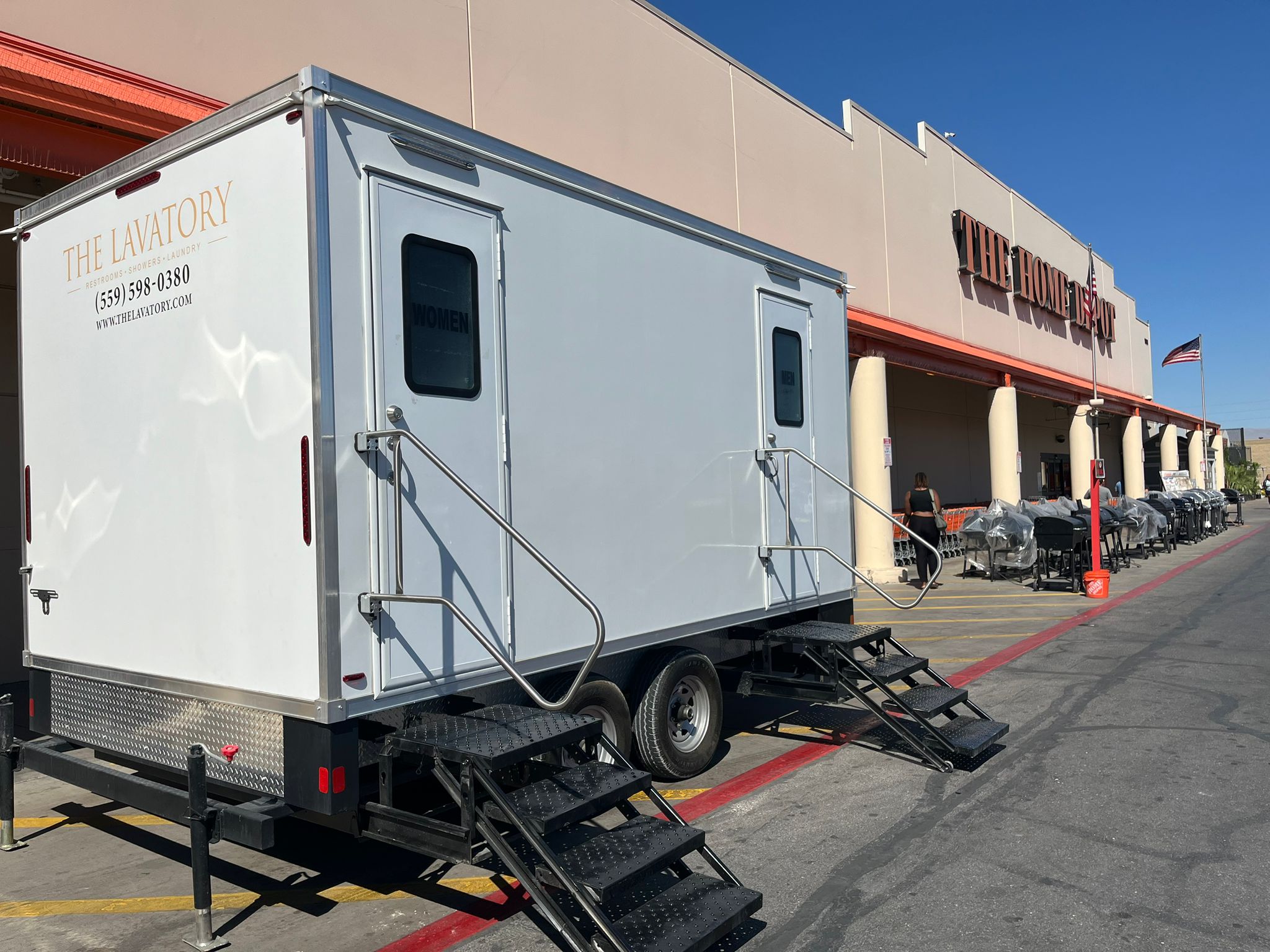 The Lavatory Denver Business Use luxury restroom trailer deployment