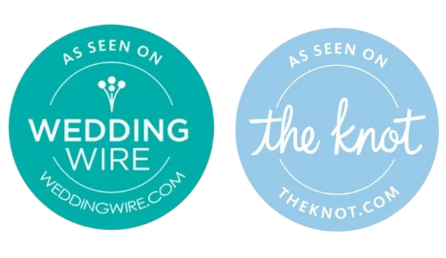 As seen on WeddingWire and The Knot