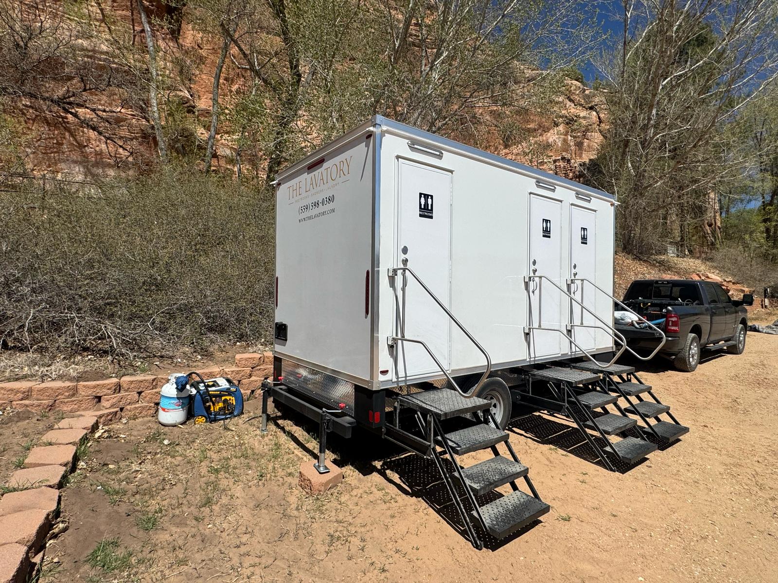 Real camping & glamping deployment by The Lavatory Denver