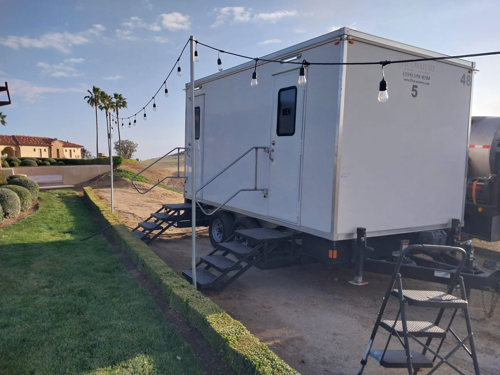 The Lavatory Denver Weddings & Events luxury restroom trailer deployment